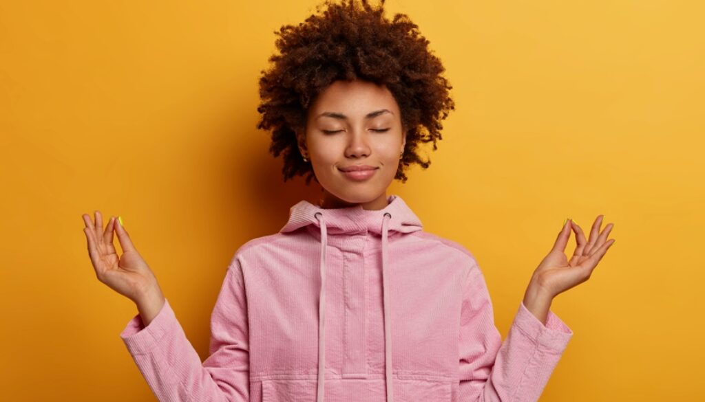 relieved-ethnic-woman